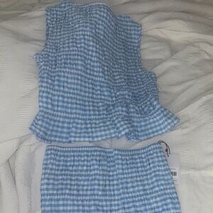 Princess Polly Gingham Sleeveless Top and Skirt Set